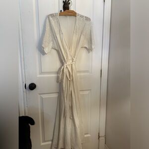 Zara wrap white dress.